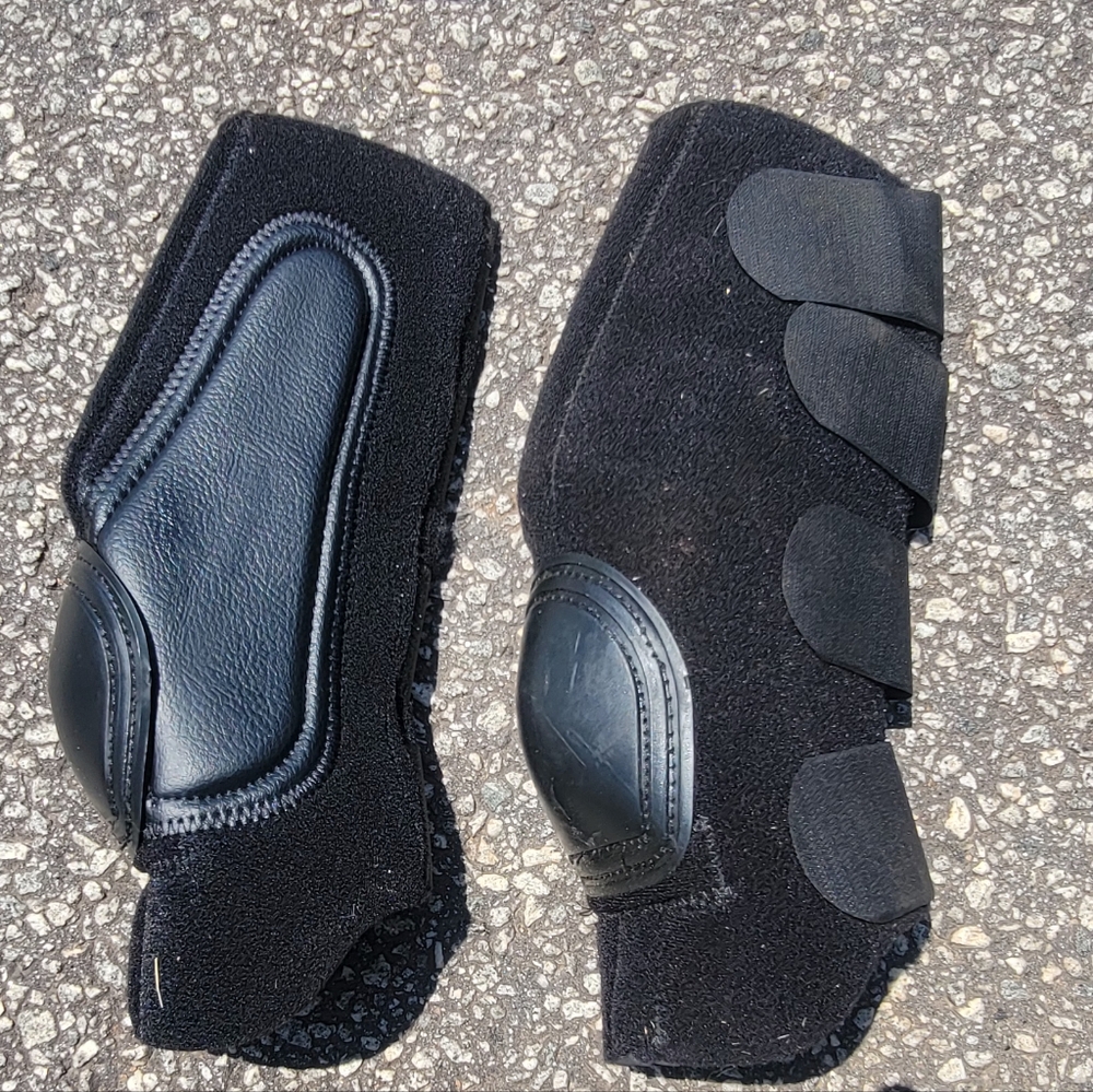 Black Protective Horse Boots